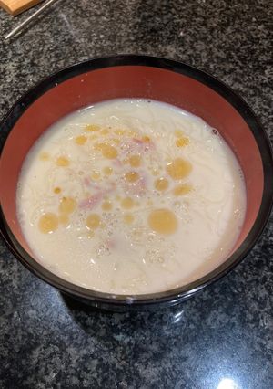 豆乳ソーメン（温）-レシピのメイン写真
