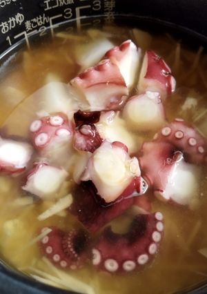 わが家のたこ飯(茹でタコの炊き込みご飯)-レシピのメイン写真