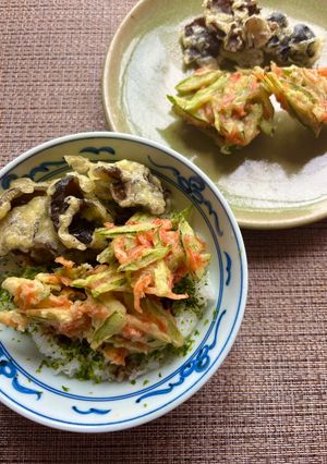 キュウリのかき揚げ丼-レシピのメイン写真
