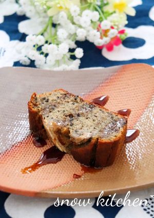 黒胡麻バナナの米粉パウンドケーキ☆-レシピのメイン写真