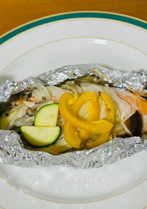 包んで簡単♪鮭のホイル焼き🐟💕-レシピのメイン写真