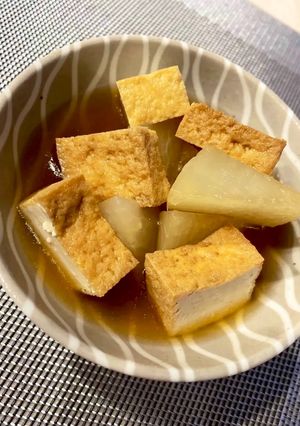 レンチン『大根と厚揚げのオイスター煮』-レシピのメイン写真