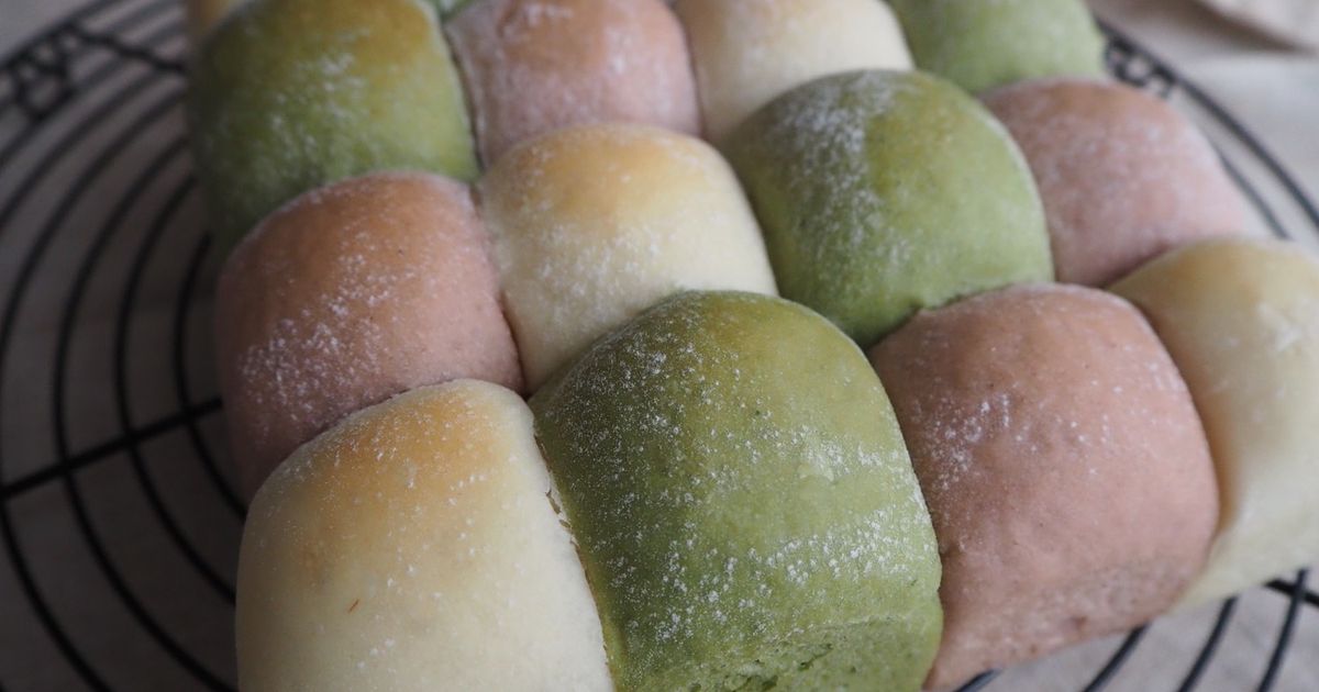 ひなまつりに！3色チョコちぎりパン by JuneLB 【クックパッド】 簡単