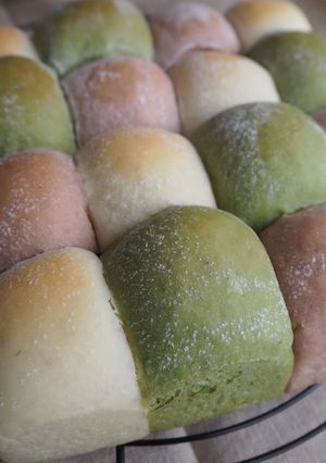 ひなまつりに！３色チョコちぎりパン-レシピのメイン写真