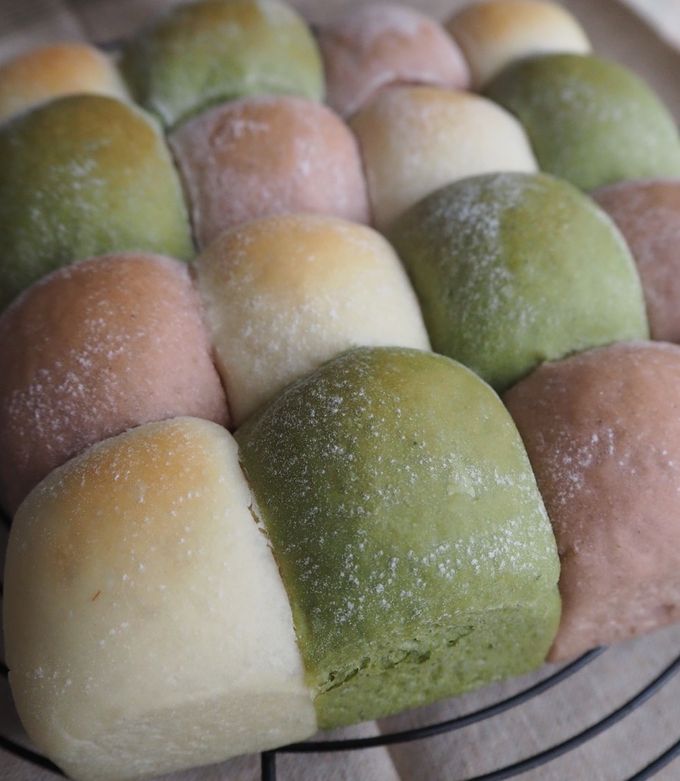 ひなまつりに！3色チョコちぎりパン by JuneLB 【クックパッド】 簡単