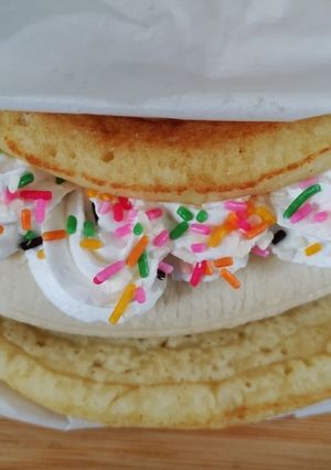 ヨーグルト入りパンケーキ＊オムレットにも-レシピのメイン写真