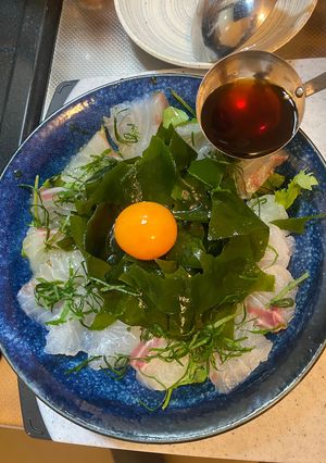 鯛のユッケ風サラダ-レシピのメイン写真