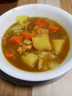 不器用鶏肉のカレースープ-レシピのメイン写真