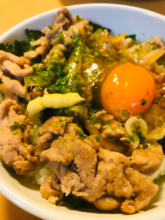 豚こまぎれ肉&玉ネギのあまから玉子丼-レシピのメイン写真
