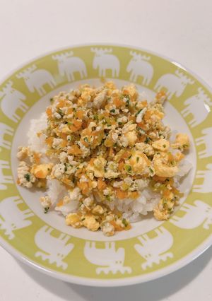 彩りそぼろ丼 #幼児食-レシピのメイン写真