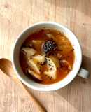 むくみ解消！長芋と椎茸のキムチスープ