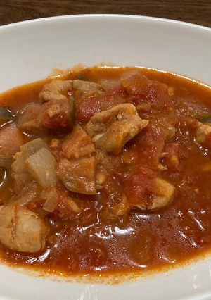 【糖尿病】鶏もも肉と茄子のトマトソース煮-レシピのメイン写真