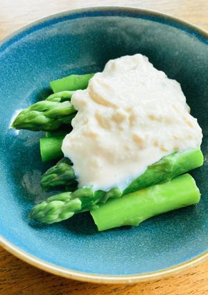 アスパラのお豆腐クリーム和え-レシピのメイン写真