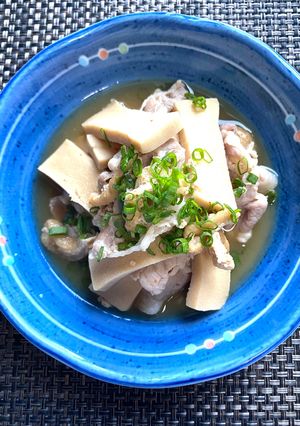 高野豆腐と豚コマの柚子胡椒煮-レシピのメイン写真
