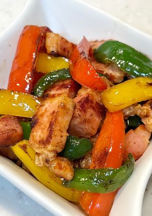 節約副菜お弁当作り置きに。ベーコンとピーマン炒め-レシピのメイン写真