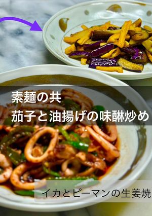 茄子と油揚げの味醂炒め-レシピのメイン写真
