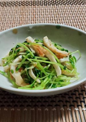 竹輪と豆苗の胡麻和え-レシピのメイン写真