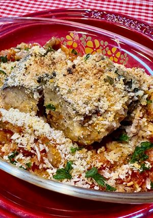 サバ缶&トマト缶で香草チーズパン粉焼き-レシピのメイン写真
