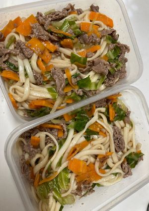 お昼に①市販タレいらず美味しい焼きうどん-レシピのメイン写真