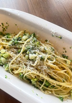 レンジでできるブロッコリーパスタ-レシピのメイン写真