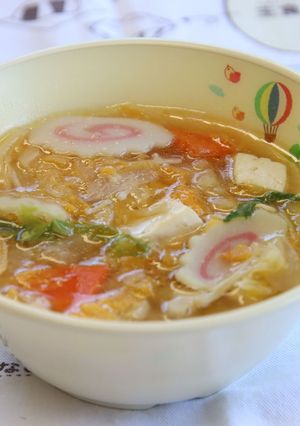 【学校給食】白菜のとろみ汁-レシピのメイン写真