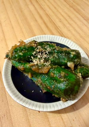 簡単ししとうのゴマ味噌炒め-レシピのメイン写真