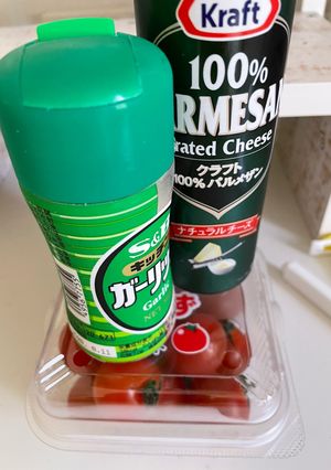 簡単トマトとニンニクのタッパーパスタ-レシピのメイン写真