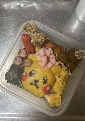 キャラ弁 ピカチュウ⚡️o'ᆺ'o⚡️-レシピのメイン写真