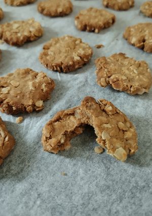 卵無し☆きな粉とオートミールのクッキー-レシピのメイン写真