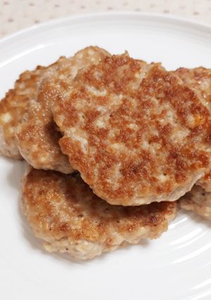 簡単☆豚ひき肉と豆腐のふわふわ焼き-レシピのメイン写真