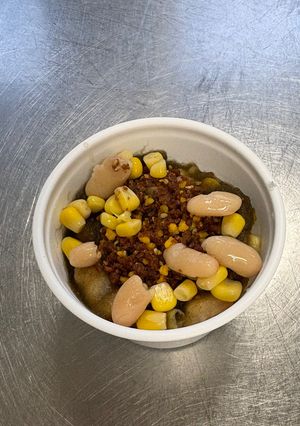 鶏そぼろと野菜のとろろあんかけご飯-レシピのメイン写真