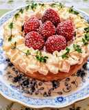 クリスマスメニュー！イチゴチーズケーキ