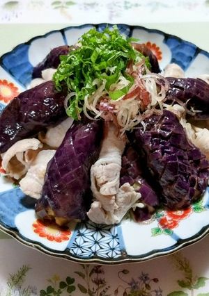 簡単夏の夕飯！豚バラ肉ナスの揚げびたし風-レシピのメイン写真