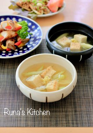 葱たっぷり厚揚げスープ-レシピのメイン写真
