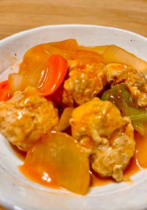 豚こまで肉団子☆揚げない酢豚-レシピのメイン写真