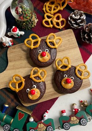 クリスマスに🎄トナカイチョコパイ！-レシピのメイン写真