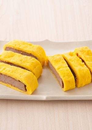 チキンハンバーグ卵焼き-レシピのメイン写真
