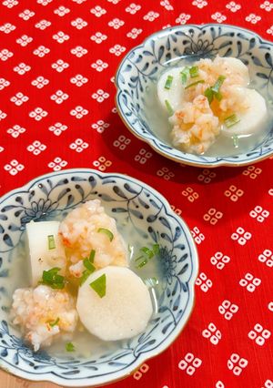 長芋とエビだんごのたいたん-レシピのメイン写真