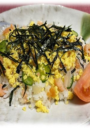 鮭ときゅうりの簡単ちらし寿司-レシピのメイン写真