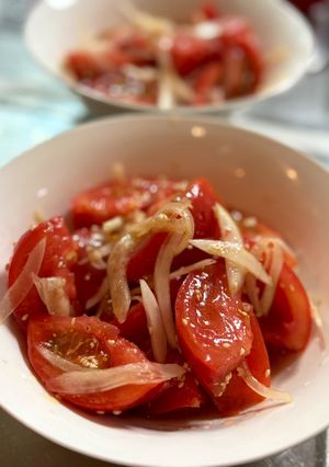 本みりんと新玉ねぎで美味しい無限トマト🍅-レシピのメイン写真