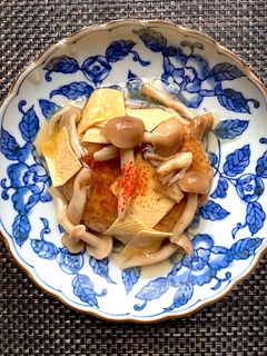 シメジと湯葉の和風あんかけハンバーグ-レシピのメイン写真