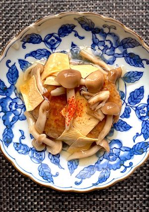 シメジと湯葉の和風あんかけハンバーグ-レシピのメイン写真