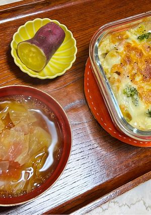 【健康介護】残りのシチューでグラタン-レシピのメイン写真