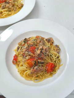 鯖缶のペペロンチーノ・レモン風味-レシピのメイン写真