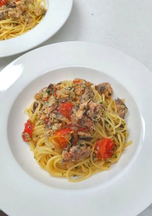 鯖缶のペペロンチーノ・レモン風味-レシピのメイン写真