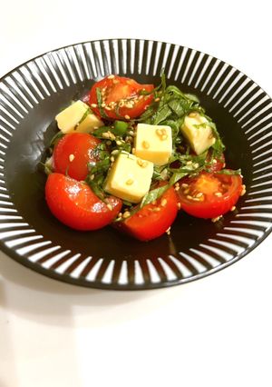 トマト＊大葉＊チーズのさっぱり和え-レシピのメイン写真
