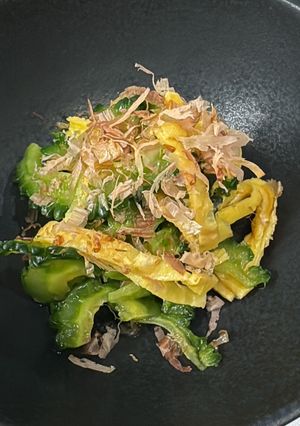 ゴーヤと錦糸卵の酢の物-レシピのメイン写真