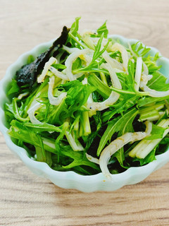 水菜としらすと海苔のサラダ-レシピのメイン写真