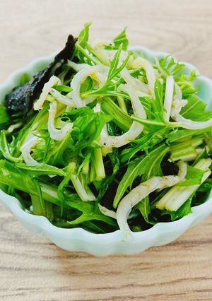 水菜としらすと海苔のサラダ-レシピのメイン写真