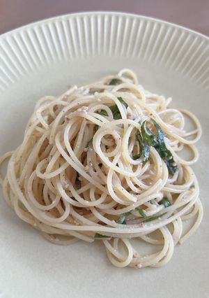 夏にぴったり！大葉とすりごまの冷製パスタ-レシピのメイン写真